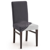 Capa para Cadeira Completa Bi-Elástica Veludo - Repelente de Líquidos (x2)