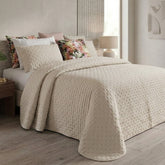 Colcha Casal Acolchoada com 2 Almofadas