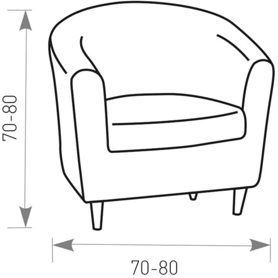Capa Bi-elástica Poltrona Tullsta - Milan - 8