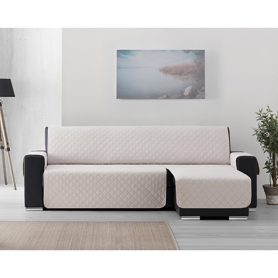 Capa de Sofá Chaise Longue Acolchoada (Cor Pastel) - 2