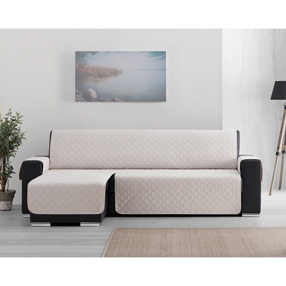 Capa de Sofá Chaise Longue Acolchoada (Cor Pastel) - 8