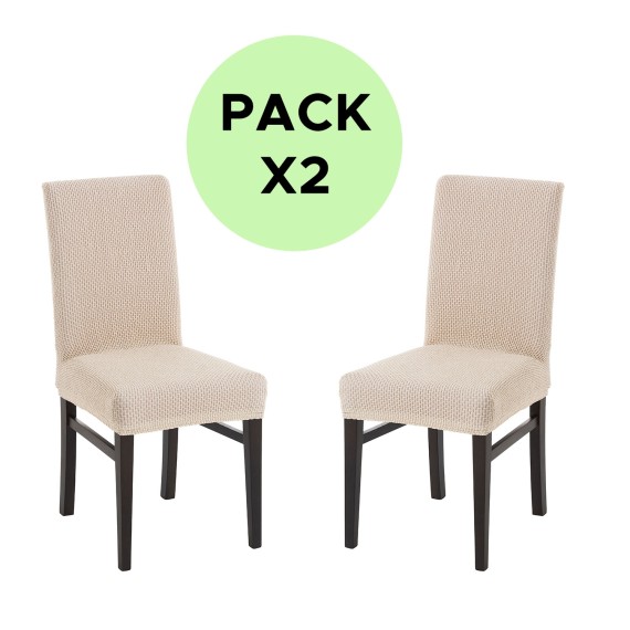 Capas de Cadeira Encosto Bi-Elásticas Milan (x2) - 2 Capas de Cadeira Encosto Bi-Elásticas Milan (x2) - 2