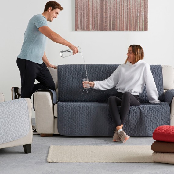 Capa de Sofá Chaise Longue Impermeável - 27