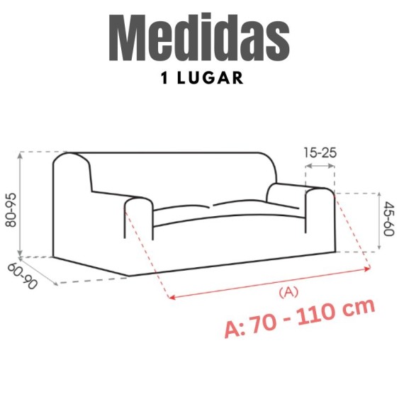 Capa de Sofá Elástica Teide - 15