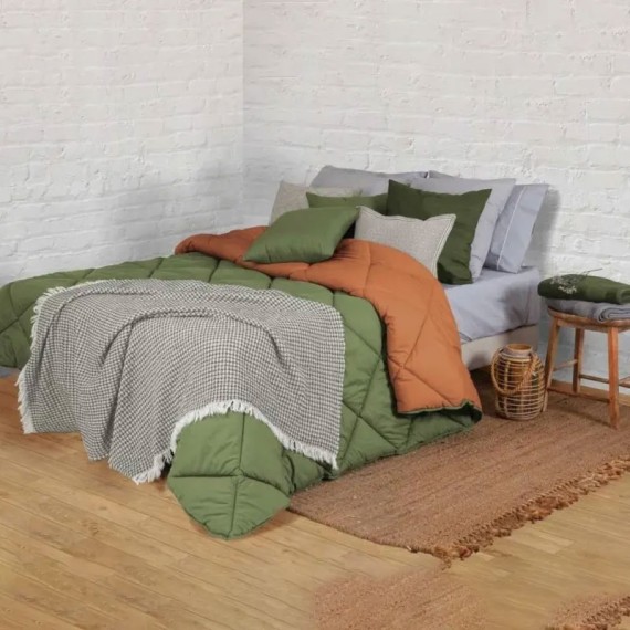 Edredão Aquecimento Bicolor de Dupla Face - 19