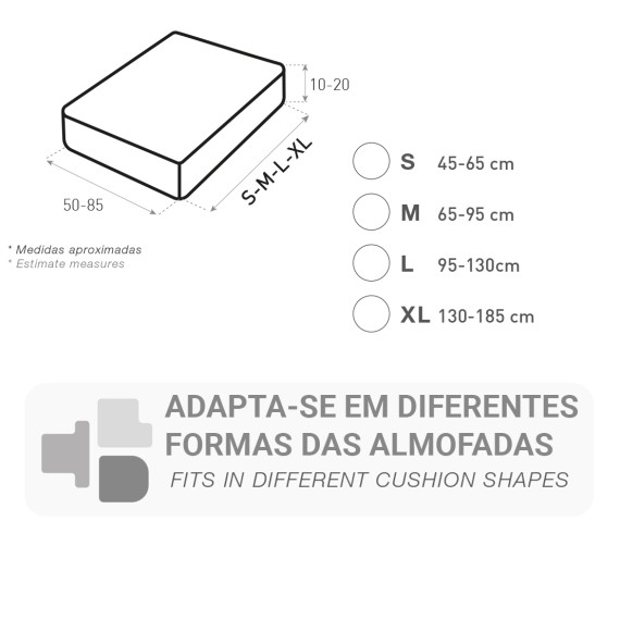 Capa para Almofadas de Sofá Multi-Elástica - 27