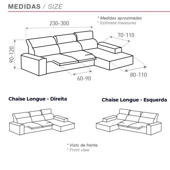 Capa para Chaise Longue Relax Multi-Elástica - 23