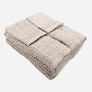 Jogo de Toalhas de Banho 6 pcs 100% Algodão