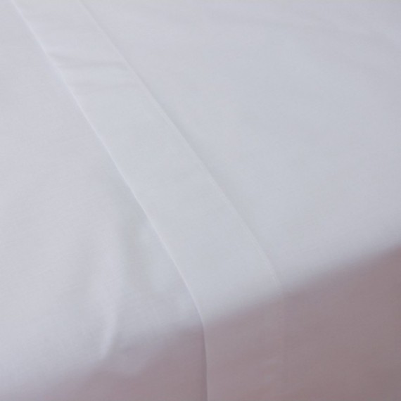 Jogo Lençóis de Cama Branco 100% Algodão