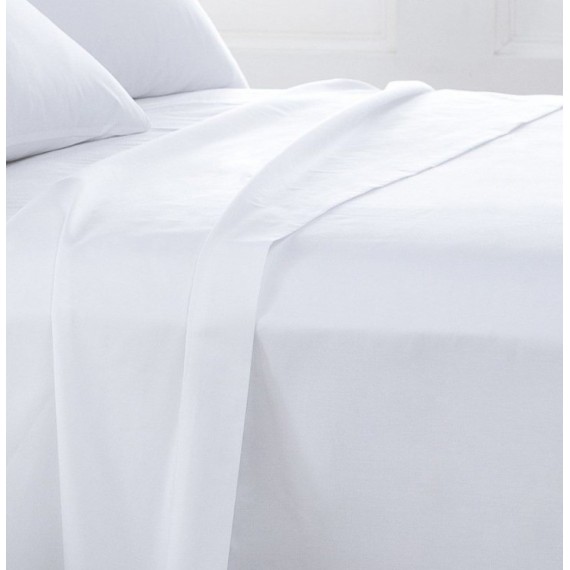 Jogo Lençóis de Cama Branco 100% Algodão