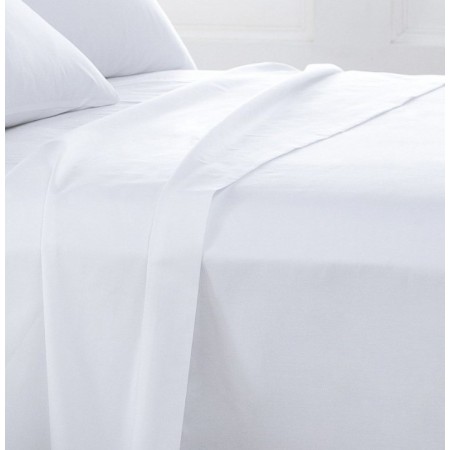 Jogo Lençóis de Cama Branco 100% Algodão