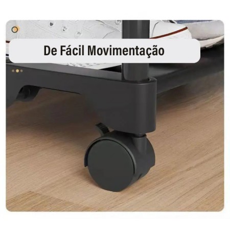 Cabide e Sapateira com Rodas