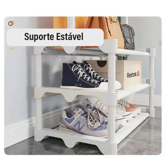 Cabide e Sapateira com Rodas