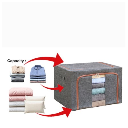 Caixa organizadora dobrável e empilhável