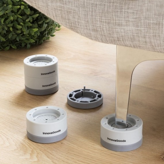 Conjunto de Pés Antivibração Empilháveis