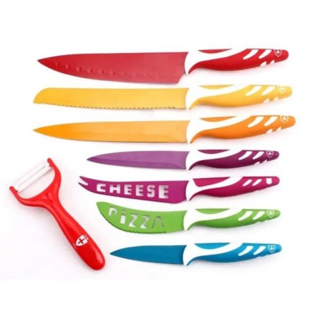 Conjunto de Facas Cerâmicas Coloridas