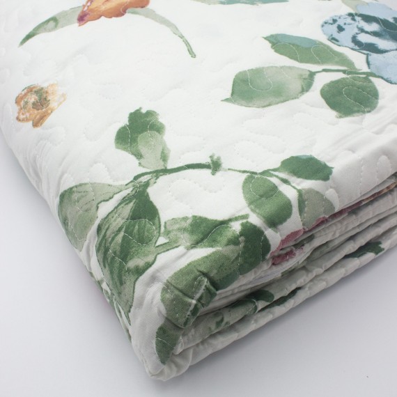 Colcha Cosida Reversível com Fronhas - Aina