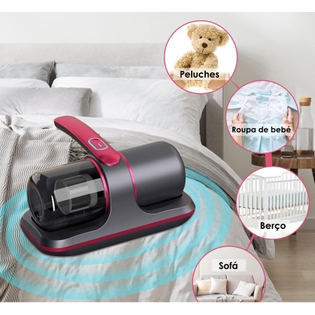 Aspirador de Ácaros UV Sem Fios
