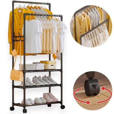 Cabide Organizador com Rodas