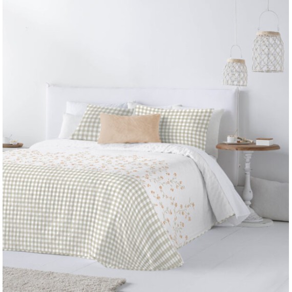 Colcha Estampada com 2 Fronhas – Cyntia