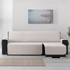 Capa de Sofá Chaise Longue Acolchoada (Cor Pastel)