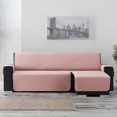 Capa de Sofá Chaise Longue Acolchoada (Cor Pastel)