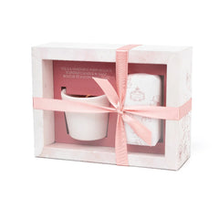 Coffret Presente Rosa – Vela Perfumada 70g + Sabonete 150g